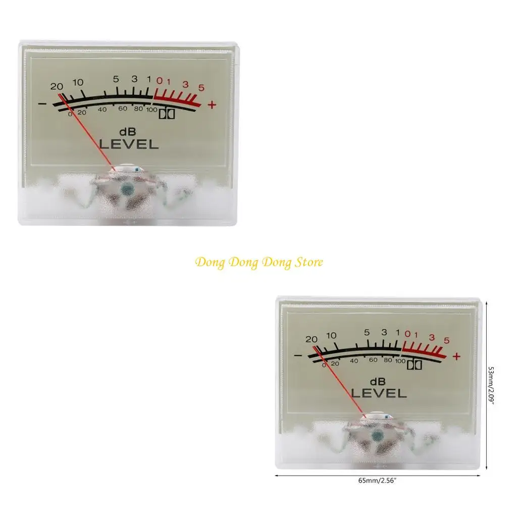

VU Meter Yellow Backlight High Accuracy Power Amplifier Meter Level Meter Level Header DC500uA Square Meter