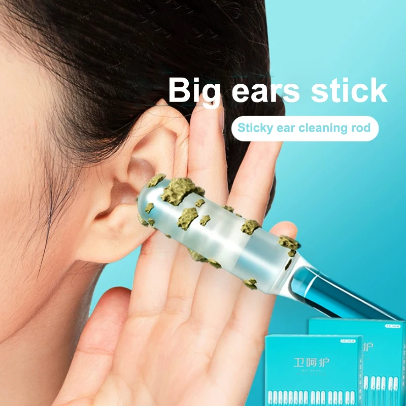 24Pcs/bag Sticky Ear Digger Double Head Ear Digging Tool Not Hurt Ear Digging Spoon Ear Care Ear Wax Cleaning Special Tool
