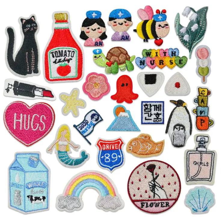 عصا على 10 قطعة التصحيح المطرزة الحديد على الجينز معطف التي شيرت حقيبة حذاء قبعة ديكور إصلاح عزر شعار ملحق DIY بها بنفسك