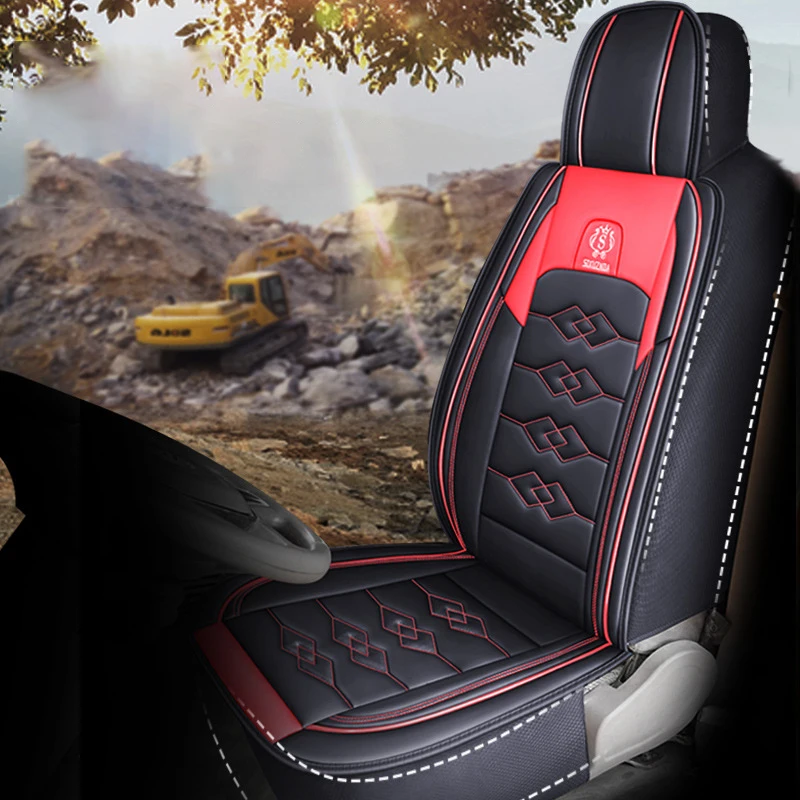 Universal Excavator Digger Fully Seat Cushion Cover Carter Heavy Industry SANY XCMG Lingong 75 Doushan Liugong 4 Seasons Leather