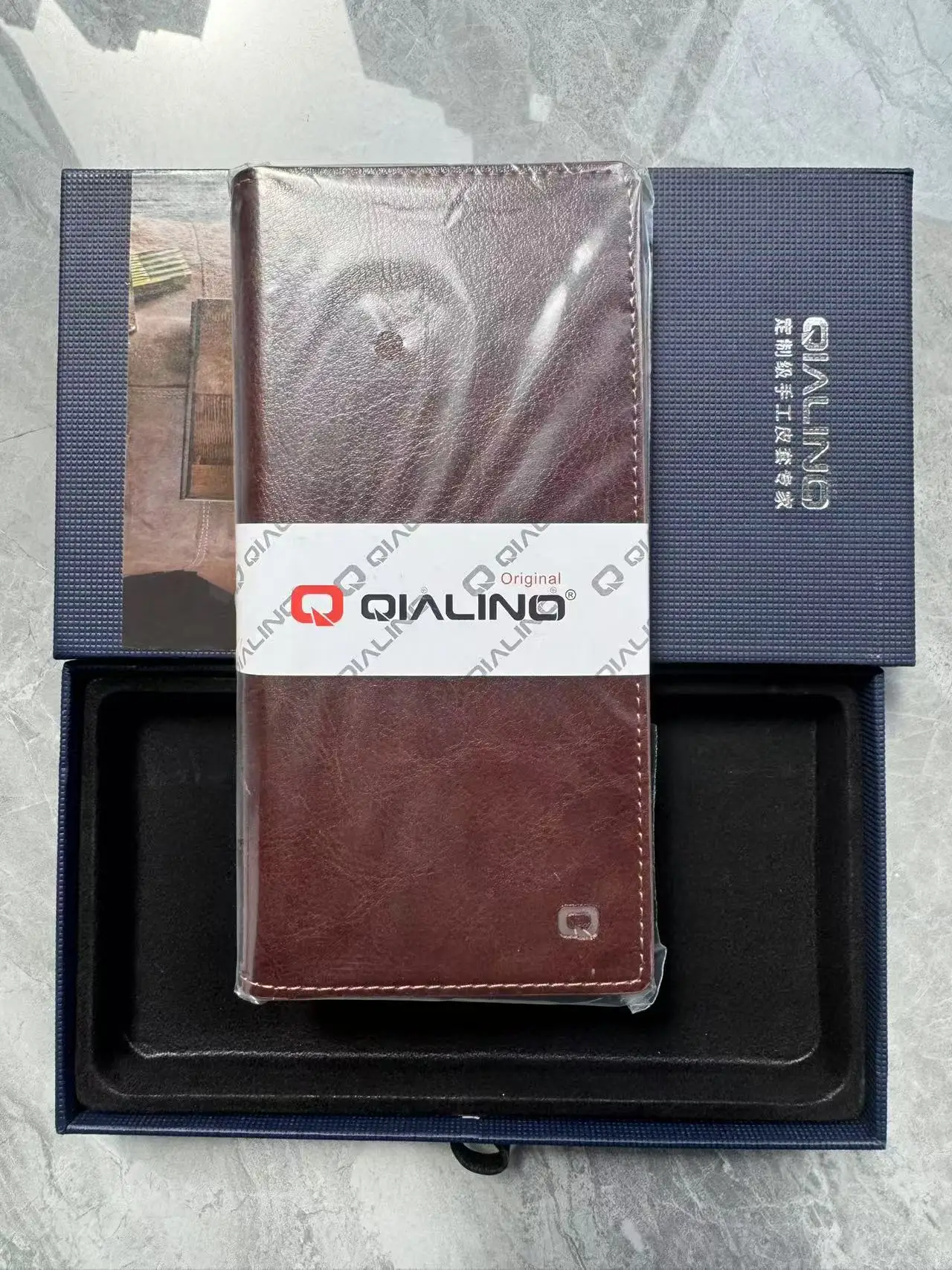 

Чехлы для телефонов Qialino из натуральной кожи для Samsung Galaxy Z Fold 7, 6, 5, Fold7, модные роскошные чехлы в деловом стиле с отделениями для карт