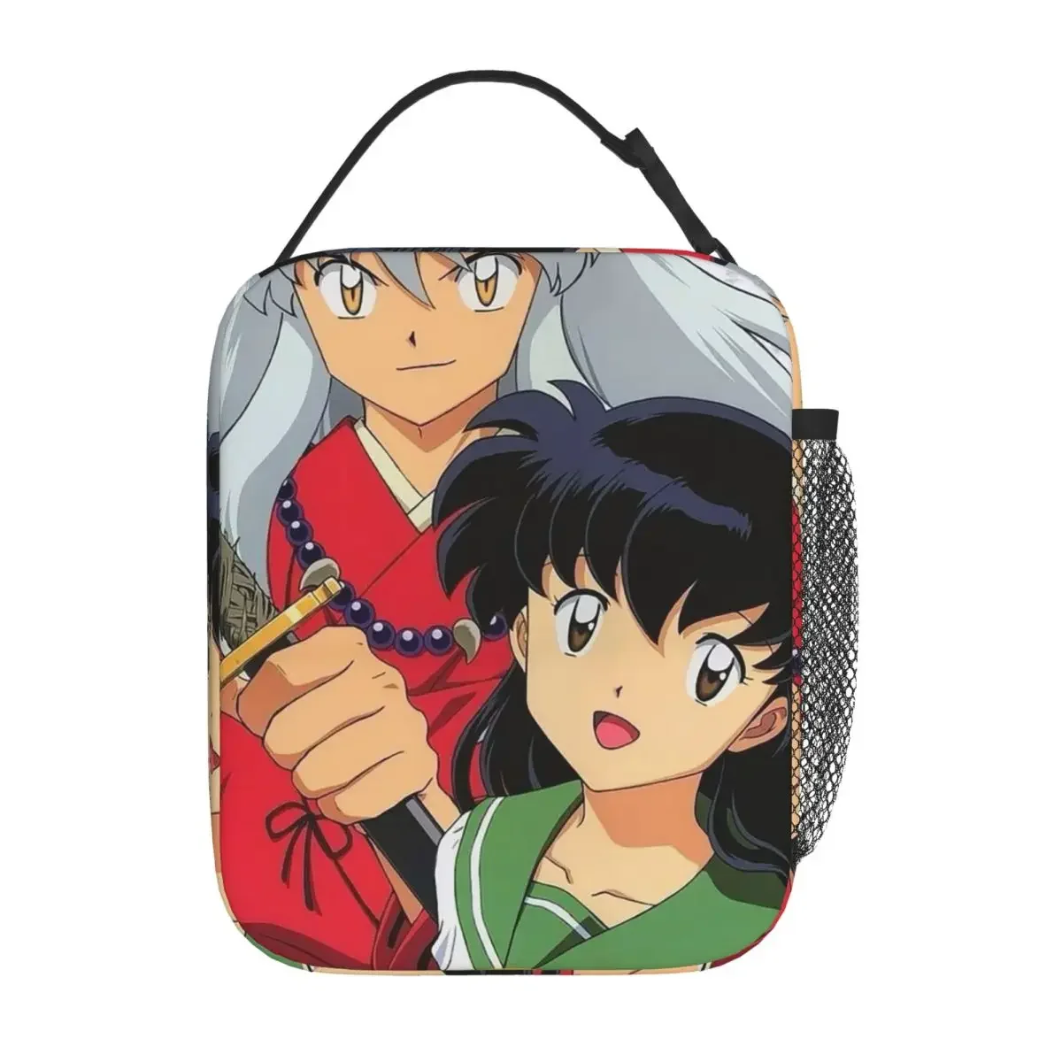 Manga Kimono Inuyasha Sesshomaru Insulated Lunch Bag for Kids School Cooler Thermal Food Box Tote Leakproof Lunch Boxe Container view 4
