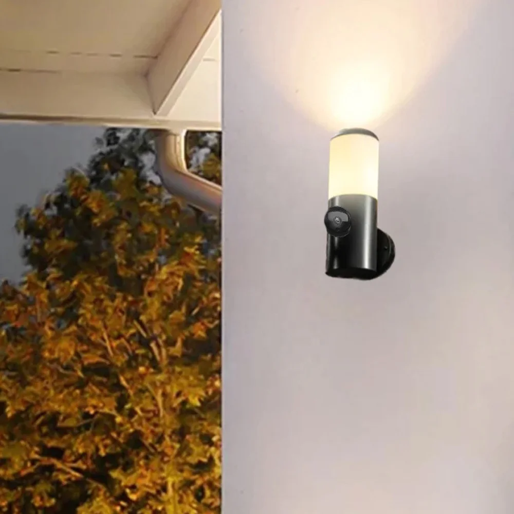 

20W Outdoor Wall Light with Monitoring IP65 Waterproof Porch Terrace Outdoor Lighting Aluminum Warm White LED Wall Light