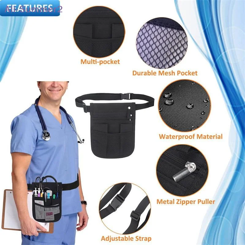 {Summer2} 【Summer2】Nurse Pouch Fanny Pack, Nurses Belt Organizer Medicals Belt Utility Kit For Basics Scissors Care Tool