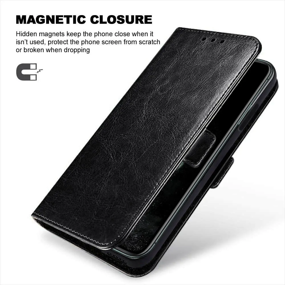 For Samsung Galaxy Note 9 Phone Leather Case Shockproof Wallet Card Slot Pouch Holder Kickstand Flip Cover image 4