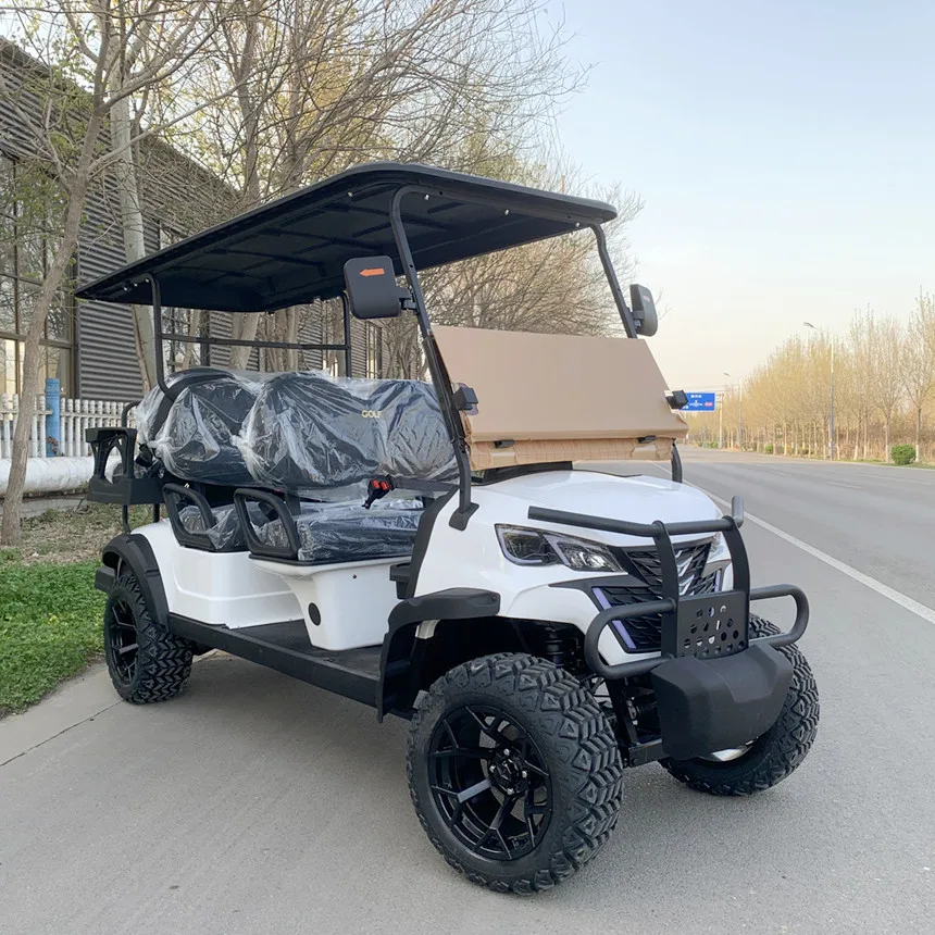 Color Customized Golf Cart Adult Multi-Purpose Car Motor 5000W Electric Car 10 Inch Screen Touch Screen Multimedia Golf Cart