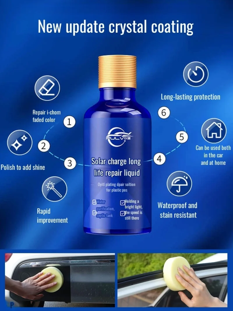 Automobile Plastic Parts Renovation Reducing Agent Black Interior Renovation Agent Table Wax Whiteni