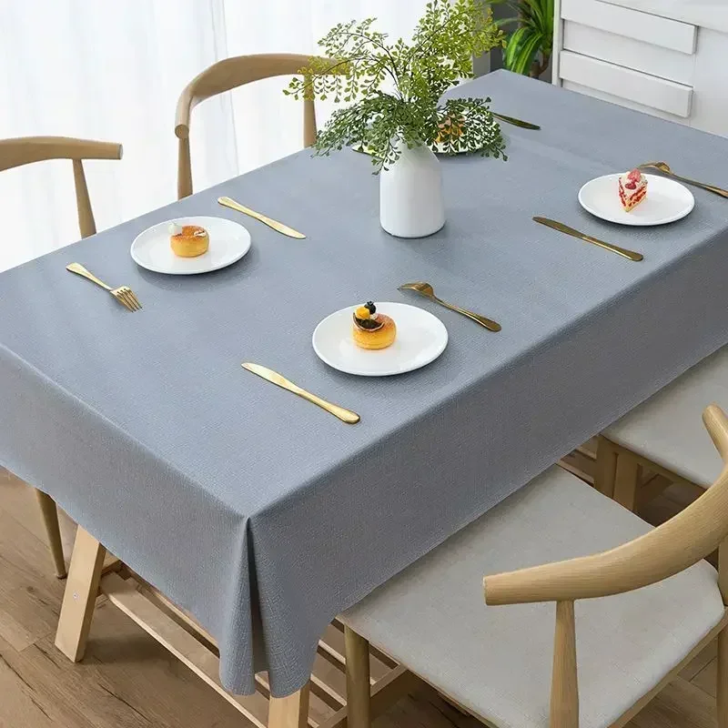 

2024 Household waterproof, scald resistant, oil resistant, and washable tablecloth rectangular