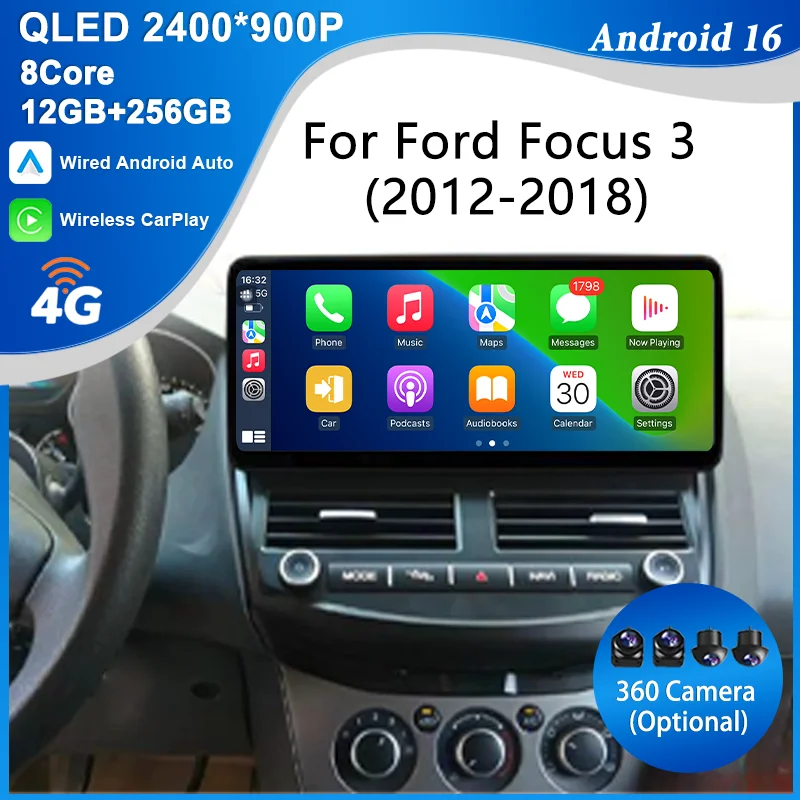 for Ford Focus 3 2012-2018 12.3