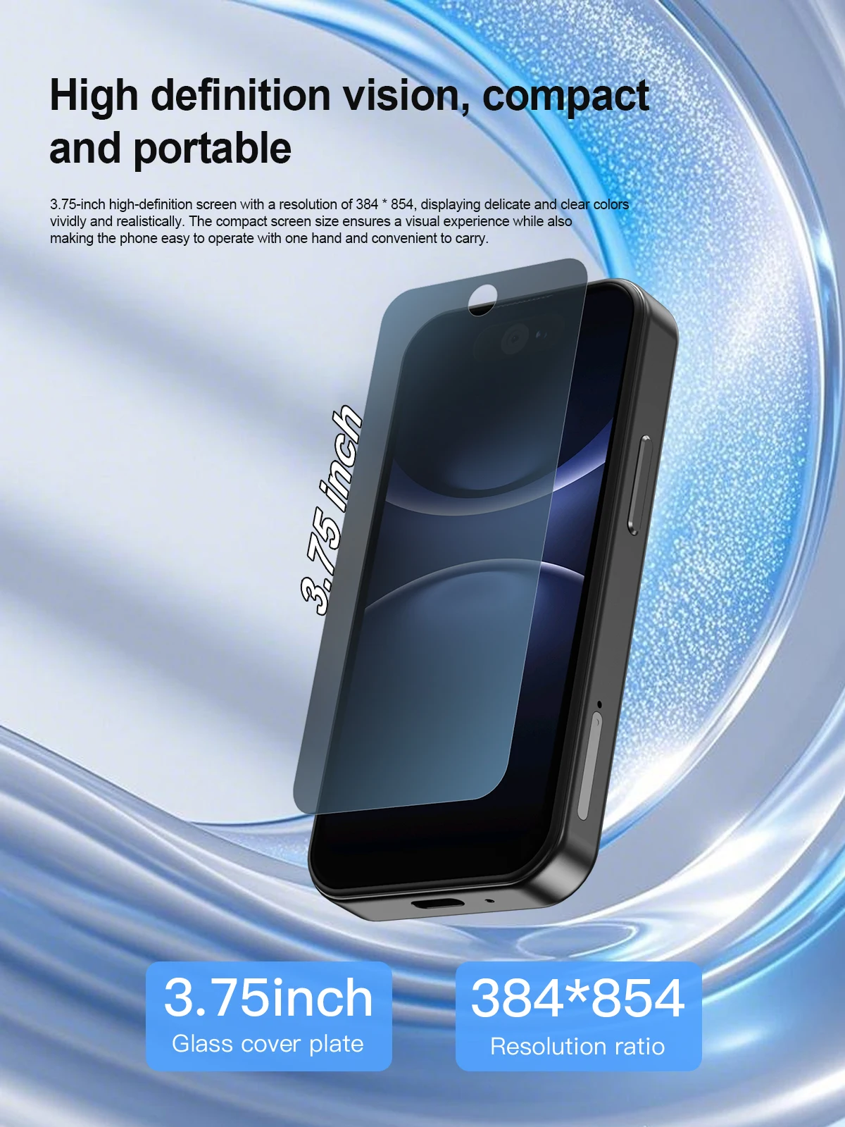 SERVO Small Pocket Mobile Phone 3.75" 3G Android Dual SIM Face Unlock 16GB WiFi GPS Bluetooth Mini Cellphone Support Play Store