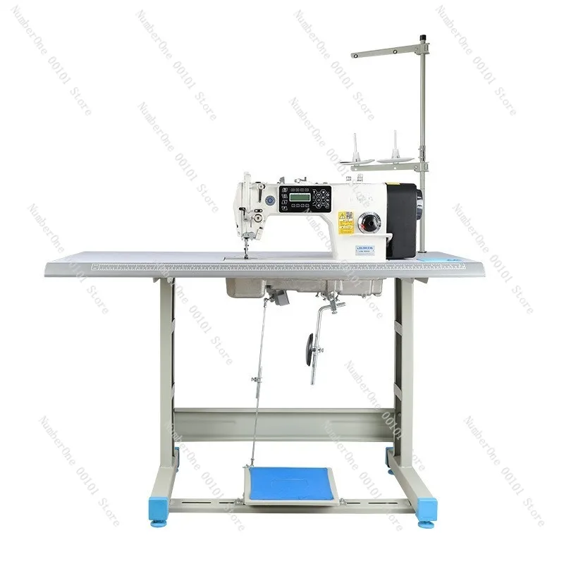 Industrial Computerized Lockstitch Sewing Machine Automatic Thread Trimmer Fully Automatic Flat Bed Tailoring Equipment Electric