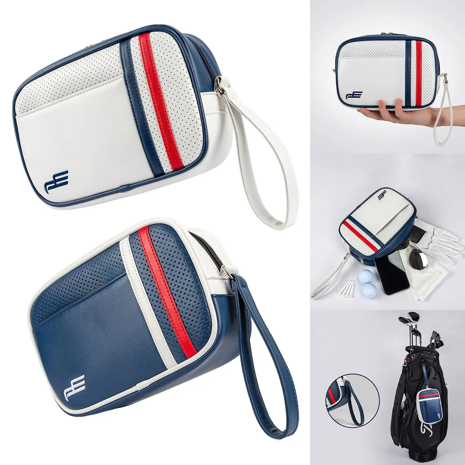 

Tee Holder Waterproof Storage Organizer Travel Golf Case Clubs Ball Carry Bag Pouch for Youth Unisex Player Golfer Women Men