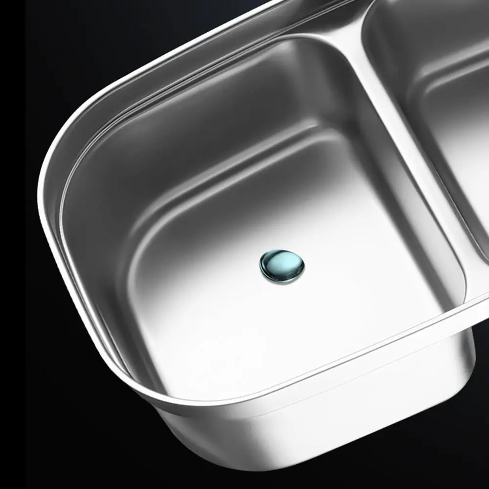 Leak-proof Divides Food Container 1200ML Food Grade Food Storage Crisper Dishwasher Safe 316 Stainless Steel Lunch Container