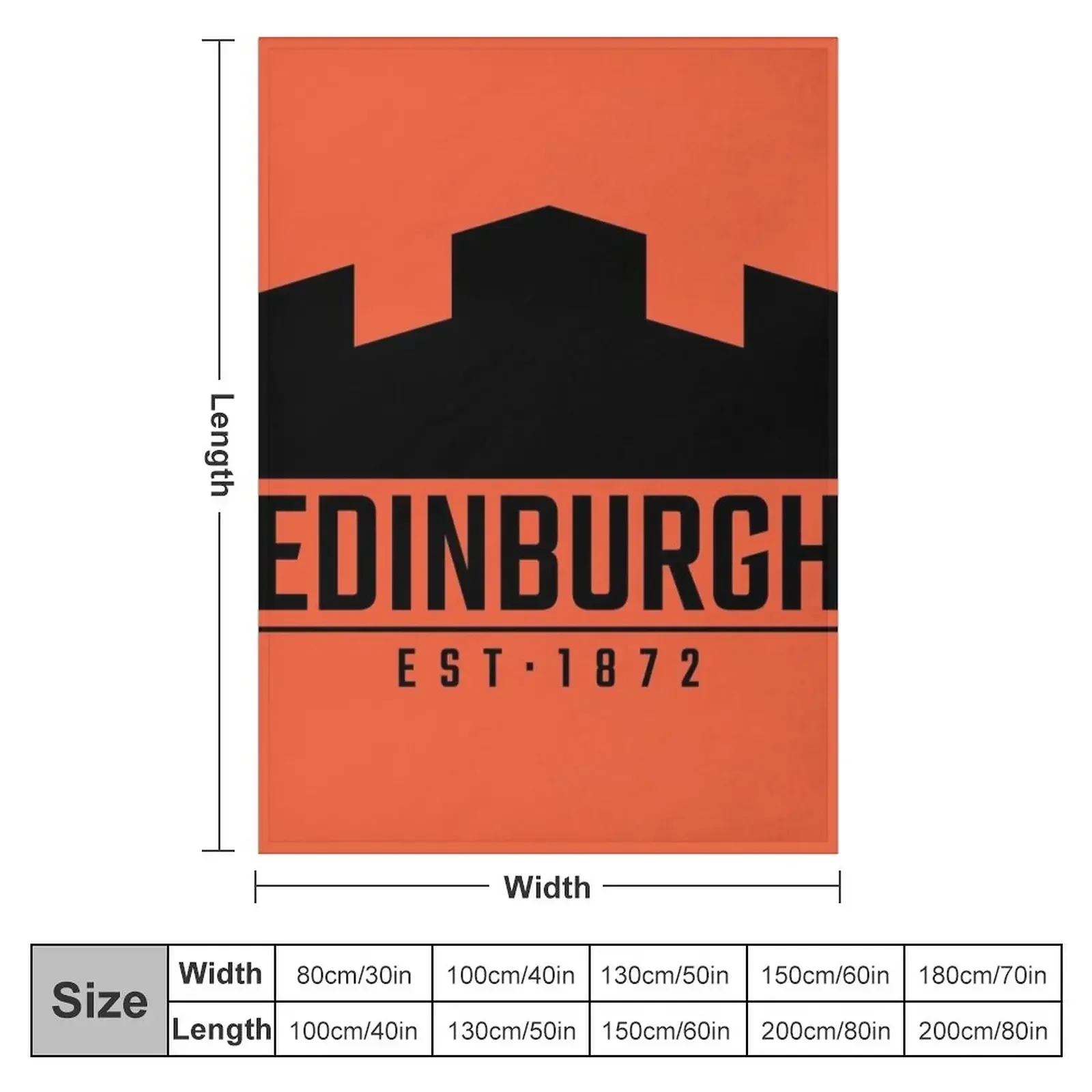 Edinburgh Rugby Logo Black Throw Blanket Soft Plaid Decorative Sofas Blankets