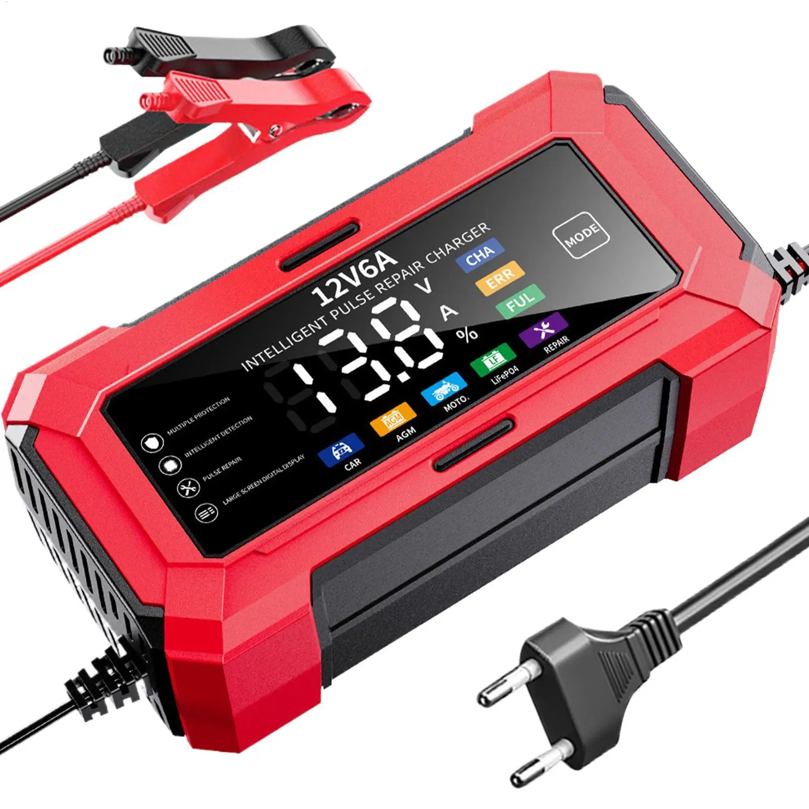 

Car Battery Charger 12v Automobile Trickle Battery Charger Auto Shut/Off Automotive Maintainer for Truck Vehicle RV Maintenance