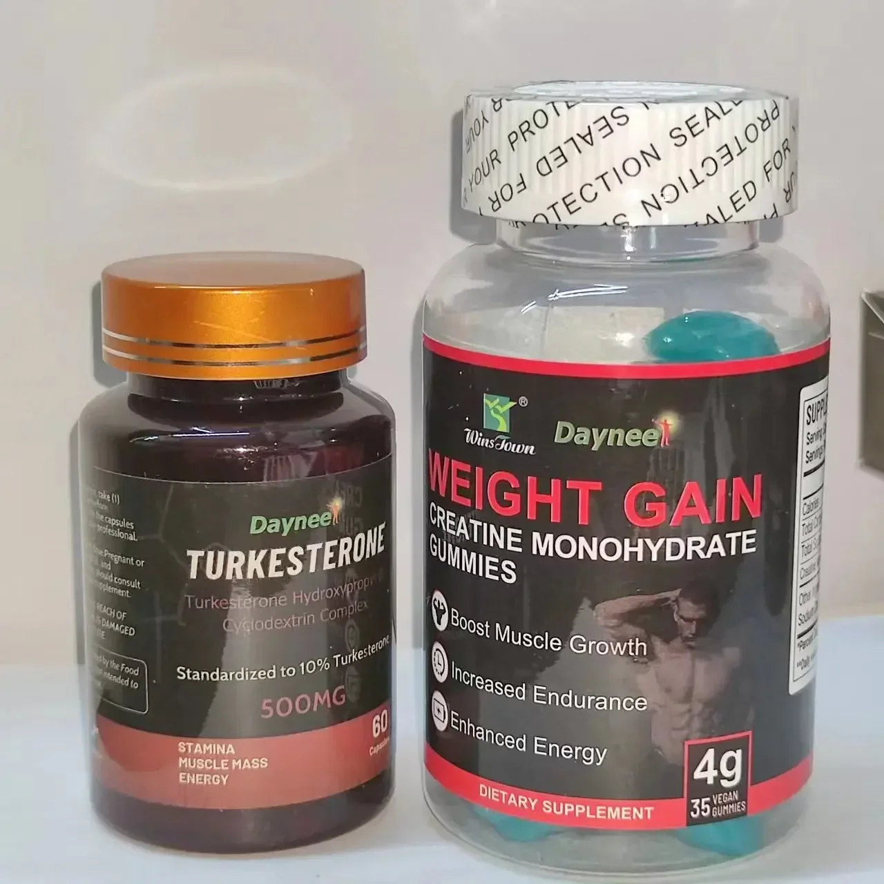 

2 Bottle Turkesterone Capsule +60 pills Weight Gain Gummies