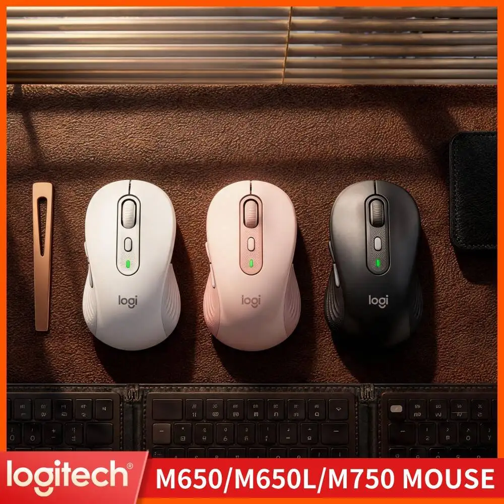 Logitech M650 Wireless Ergonomic Mouse Multi Device Pairing Function Adjustable DPI Range Energy Saving For Home Business Usage