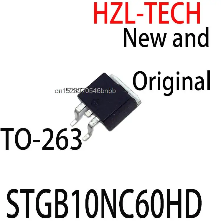 10PCS New and Original  GB10NC60HD TO-263 STGB10NC60HD