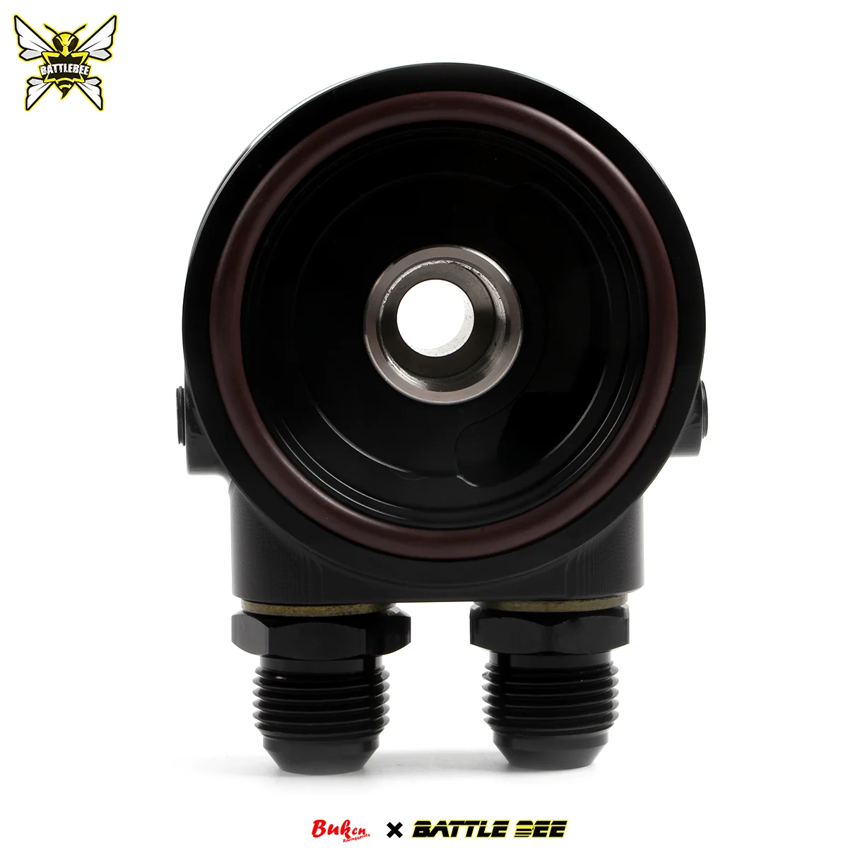 BATTLEBEE Single-Unit Oil Cake Automotive Modification Component: Universal Oil Cooler Installation Adapter 80mm Oil Filter