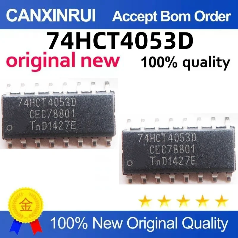 (10-300piezas)Brand new stock 74HCT4053D 74HCT4053D SOP-16 One starting shot can be shot directly