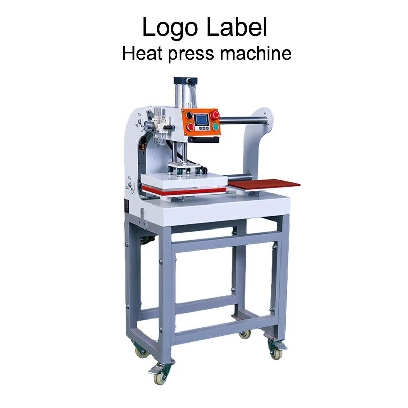 

20*30 T Shirt Flag Custom Logo Double Station Sublimation Mini Logo Printing Pneumatic Label Heat Press Transfer Machine