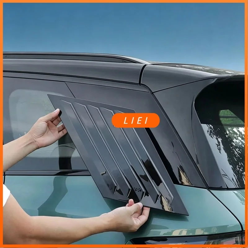 LIEI For BYD Atto 3/Atto 3 EVO/Yuan Plus 2026 + Rear Triangular Side Window Louver Shutter Shade Blind Cover Car Styling Accesso