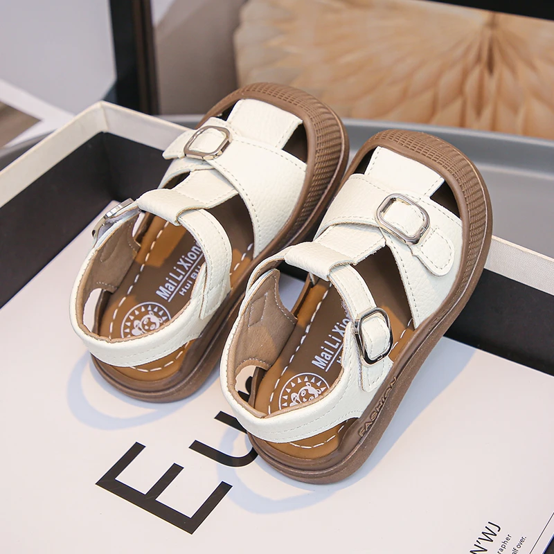 

Summer Anti-Slip Soft Sole Sandals for Boys Girls Breathable Beach Sandals for Little Kids Lightweight School Shoes Outdoor Play
