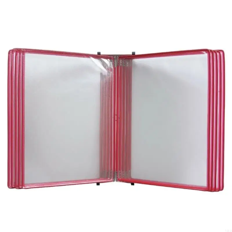 Y5LB 10 Pocket Wall Mounted Reference System Organizers Wall Mounted Reference System Display Board for Warehouse, Workshop