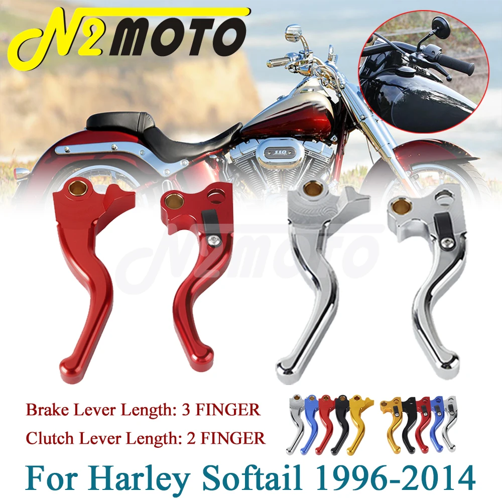 For Harley Softail Slim FLS 12-14 Breakout FXSB 2014 Night Train FXSTB/I 99-09 FLSTN/I 1996 Replacment Parts Brake Clutch Levers