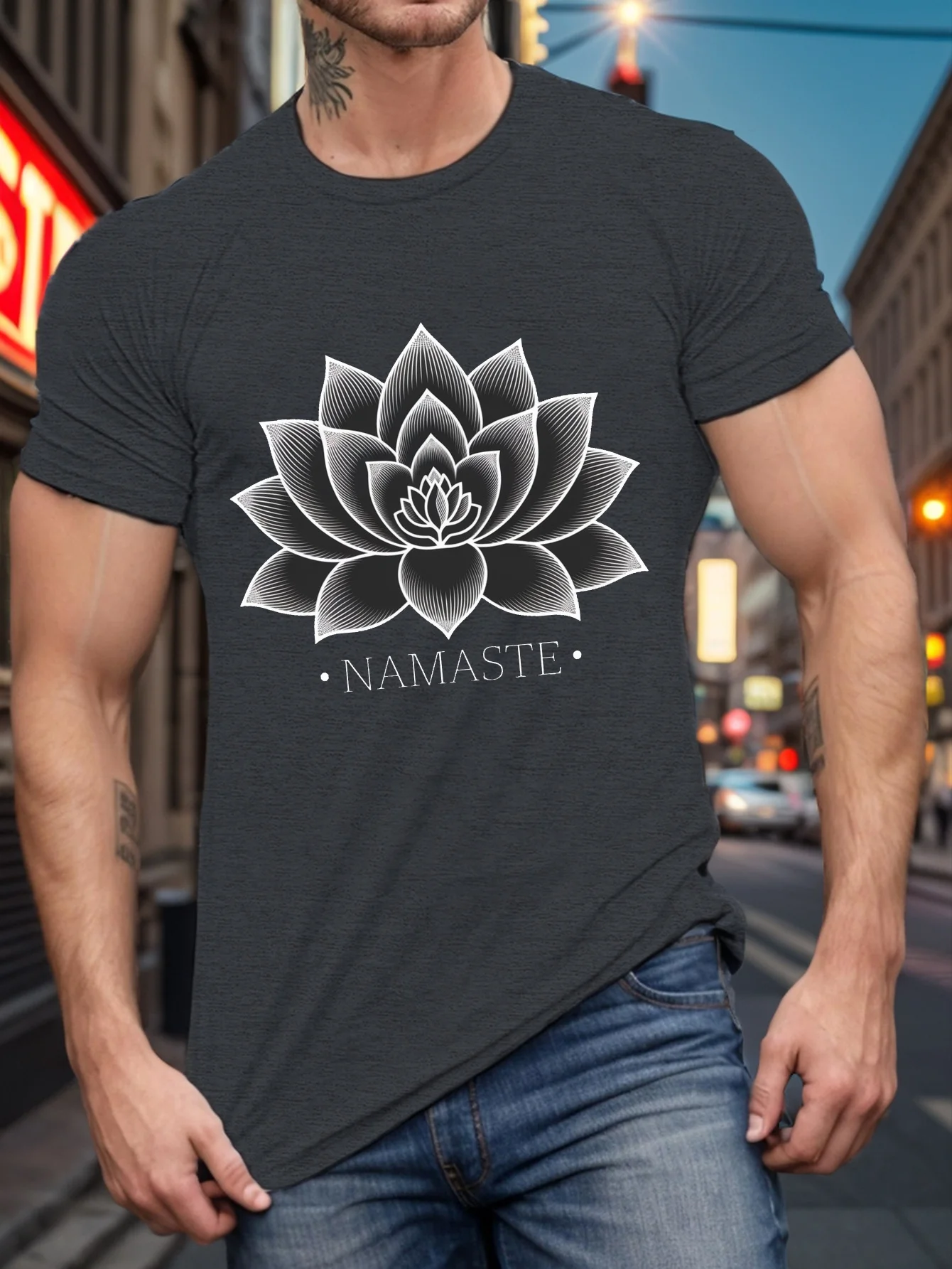 

New t-shirt-Plus Size Men's Summer T-Shirt with