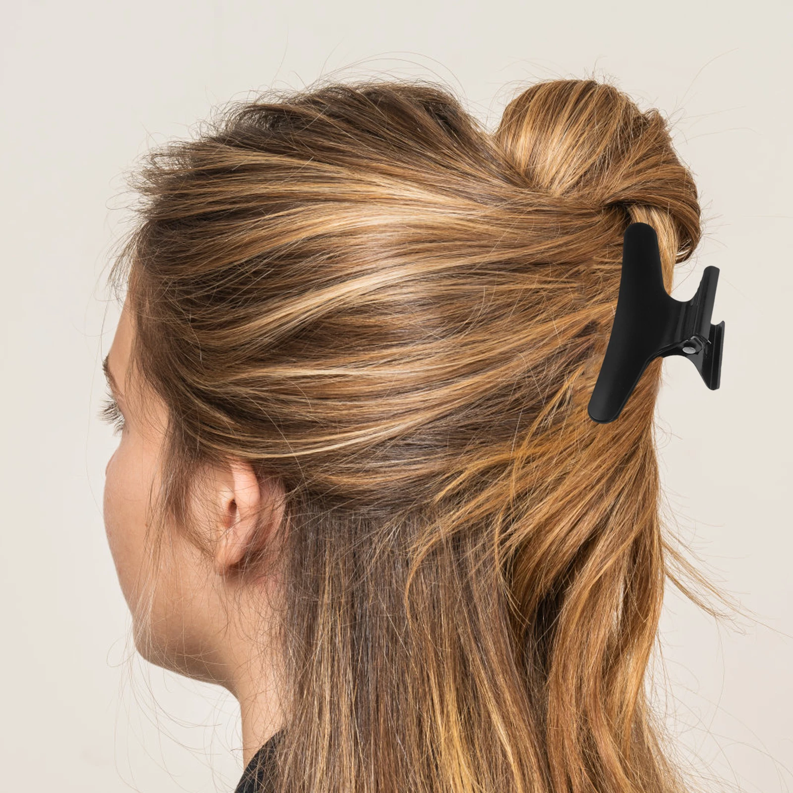 

15pcs Plastic Clips For Styling Salon Sectioning Clamps Women Hair Accessories Hairdressing Tools Black Color