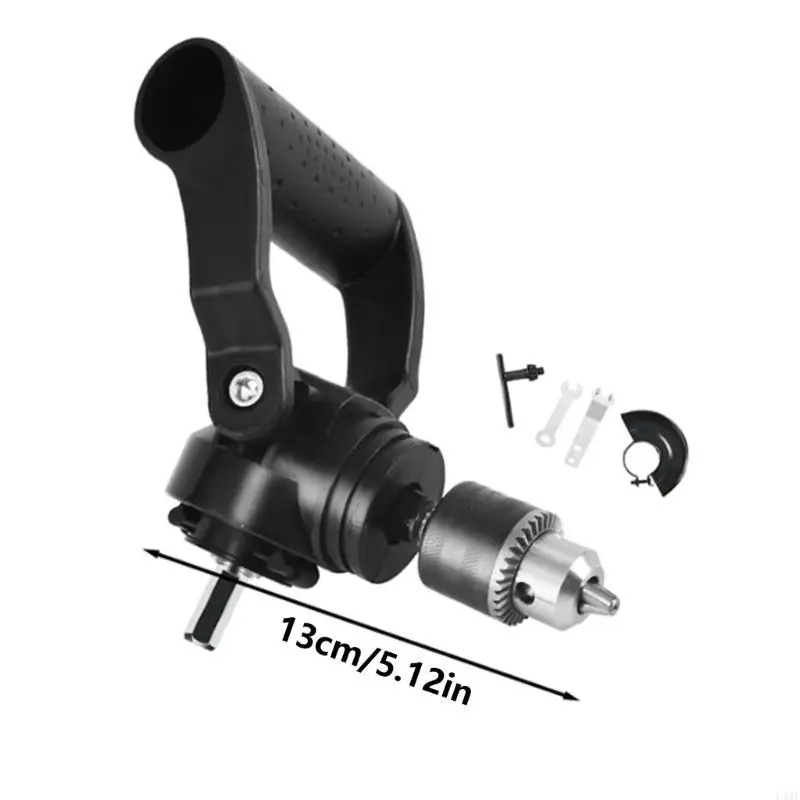 Universal Corner Drill Adapter Flexible Right Angles Drill Bit Extension Upgrades for enhances Access in Narrow Areas L4MF