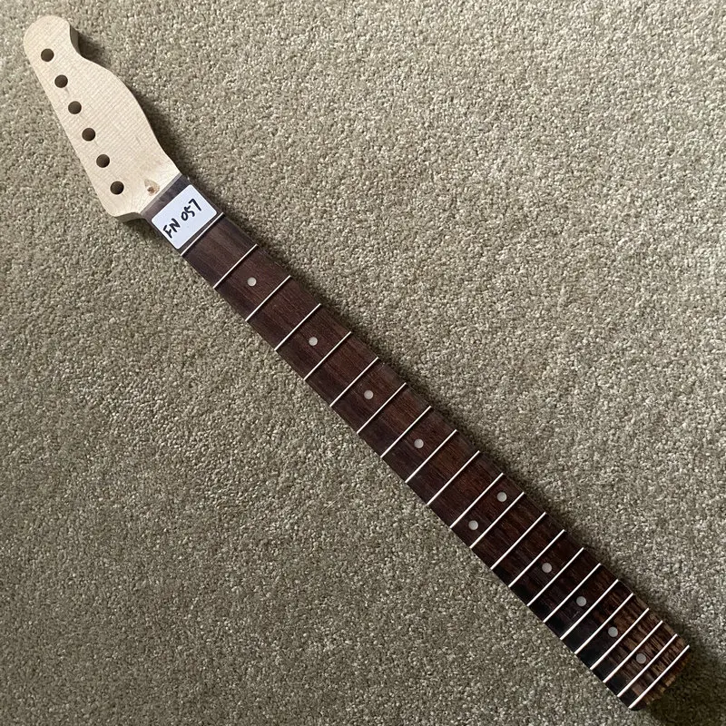 FN057 TL Guitar Neck Unfinished Custom Order Maple+Rosewood 22 Frets 648 Scales Length Standard for Replace and DIY