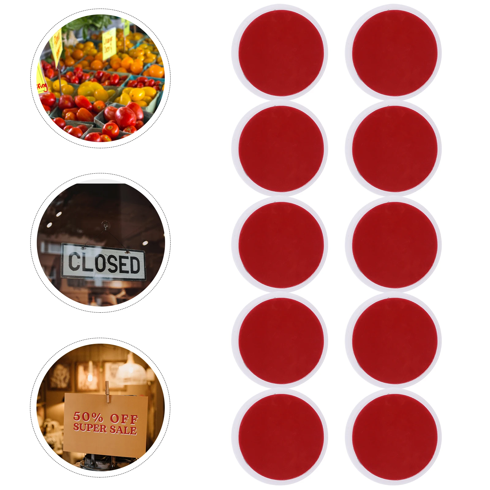 

100pcs Advertising Banner Hanging Discs ABS Material Suction Cup Easy Installation for Supermarkets Malls Trade for Hanging