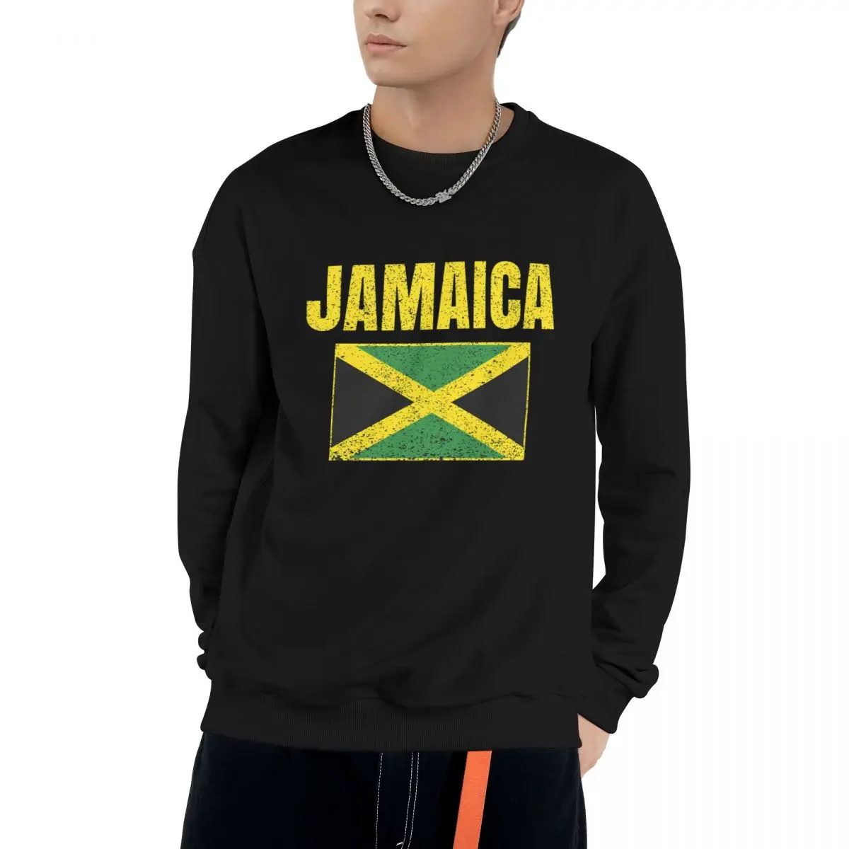 

Jamaica Country Jamaican Flag Casual Sweatshirts Men Women Cotton Basic Hoodies Pullover Hiphop