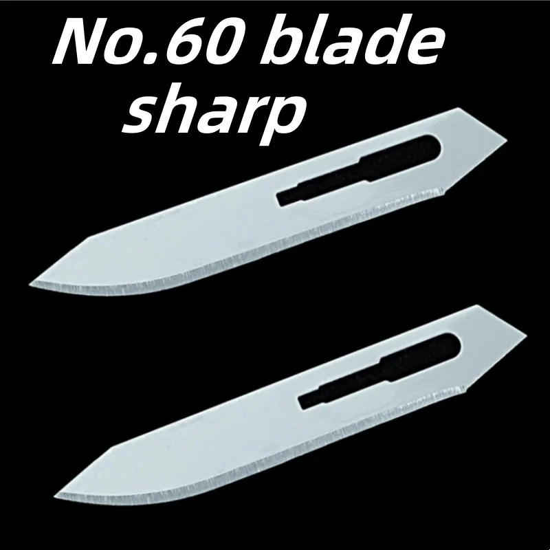 

60 # blade 7CM sharp non-medical surgical blade stainless steel outdoor portable art express carving knife