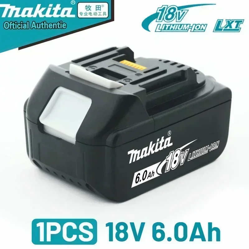 Original Makita Lithium-Ion Rechargeable Battery 6.0/5.0Ah 18V BL1860 BL1830 BL1850 BL1860B Replacement Battery for Power Tools