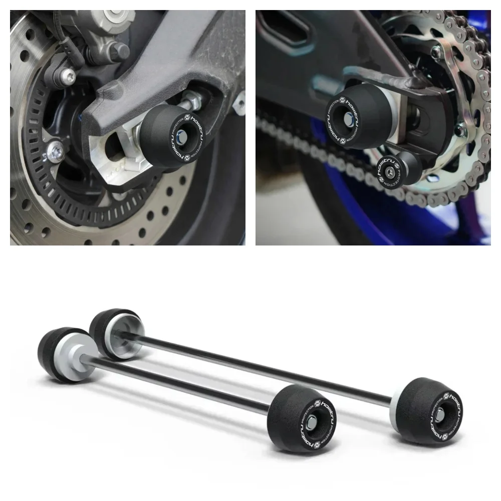 

For Kawasaki Ninja ZX-10R ZX-10RR SE KRT 2016-2024 2025 Motorcycle Refit Rear Front Axle Fork Crash Slider Wheel Protector