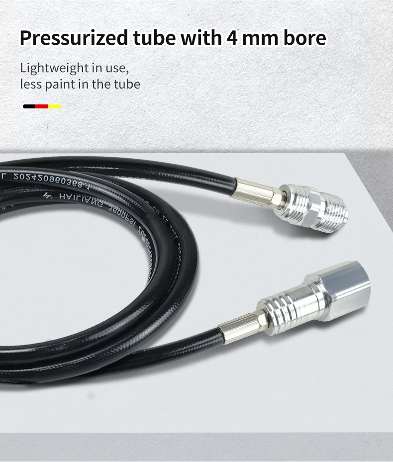 Sprühgerät-Verlängerungsstange, tragbarer Ersatz mit 4 Größen, Hochdruckschläuchen, Airless-Farbspritzstangen, Spritzlackierteile – Detail 4