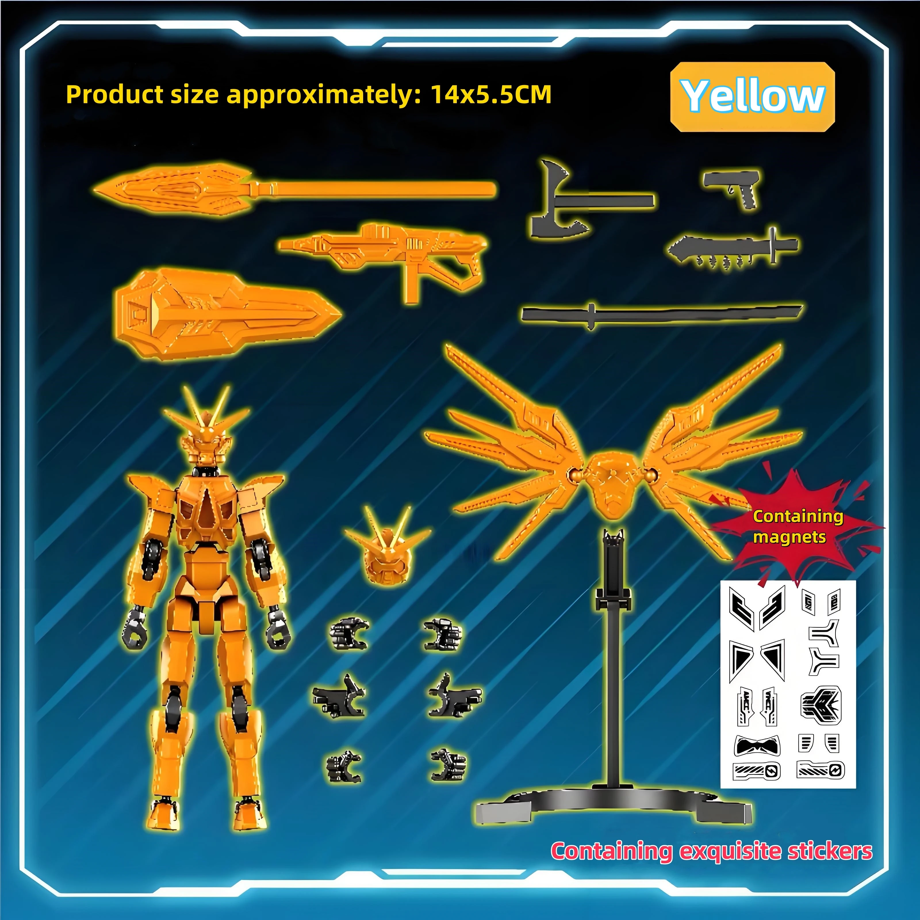 متعدد المفاصل المنقولة Shapeshift روبوت أنيمي عمل الشكل ثلاثية الأبعاد مطبوعة عارضة أزياء دمية لعب الاطفال الكبار ألعاب الوالدين والأطفال #5