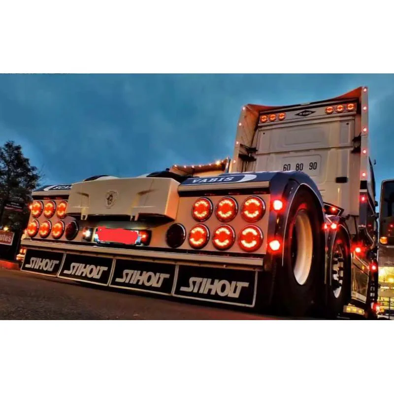 Taillight Rear Bumper Lamp LED Light for Tamiya 1/14 RC Truck Scania 770s 56323 56368 Tractor Trailer LESU Parts