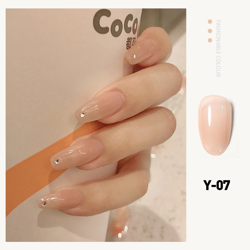 1 ~ 4PCS Milk Tea Color Gel Polish Manicure per unghie Semi Permanent Vernis top coat UV LED Gel vernice Soak Off Nail Art Gel Nail