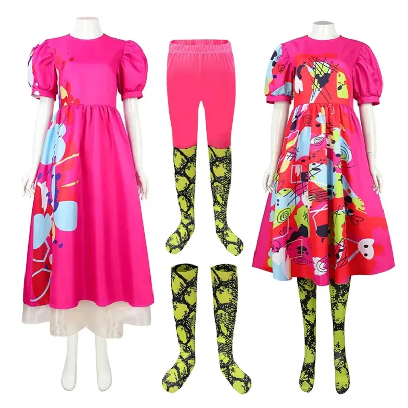 

Кейт Ведьма Маккиннон Косплей Костюм Розово-красное нарядное платье Женский костюм Наряды Маскировка для взрослых девочек Карнавальный костюм на Хэллоуин