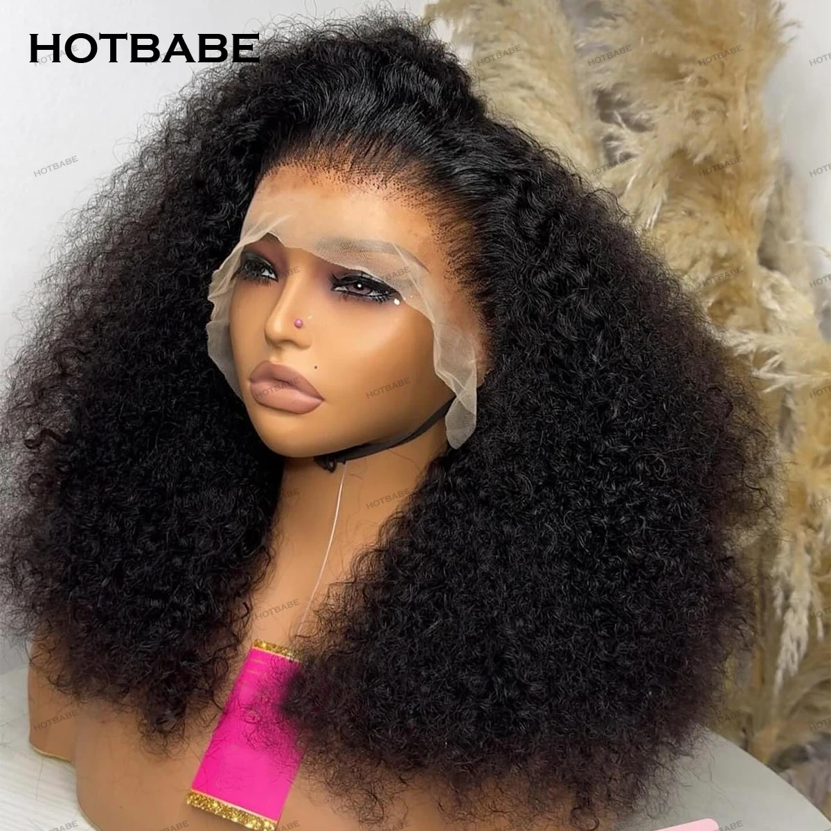 

400 Density 13x4/13x6/360 HD Transparent Kinky Curly Lace Front Wig Preplucked 360 Full Lace Wig Curly Glueless Wig Human Hair