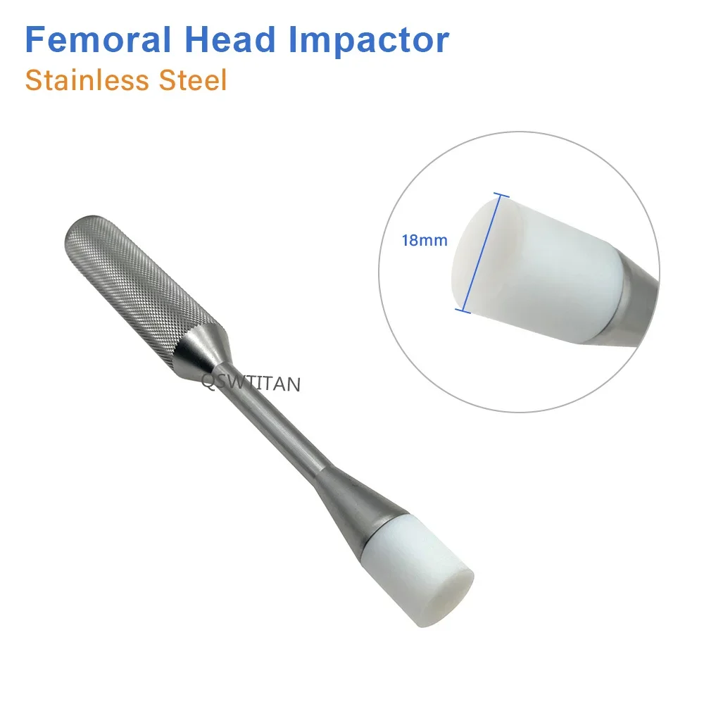 Femoral Head Impactor Stainless steel Acetabular Replacement Push Rod Hip Joint Prosthesis Installation Rod