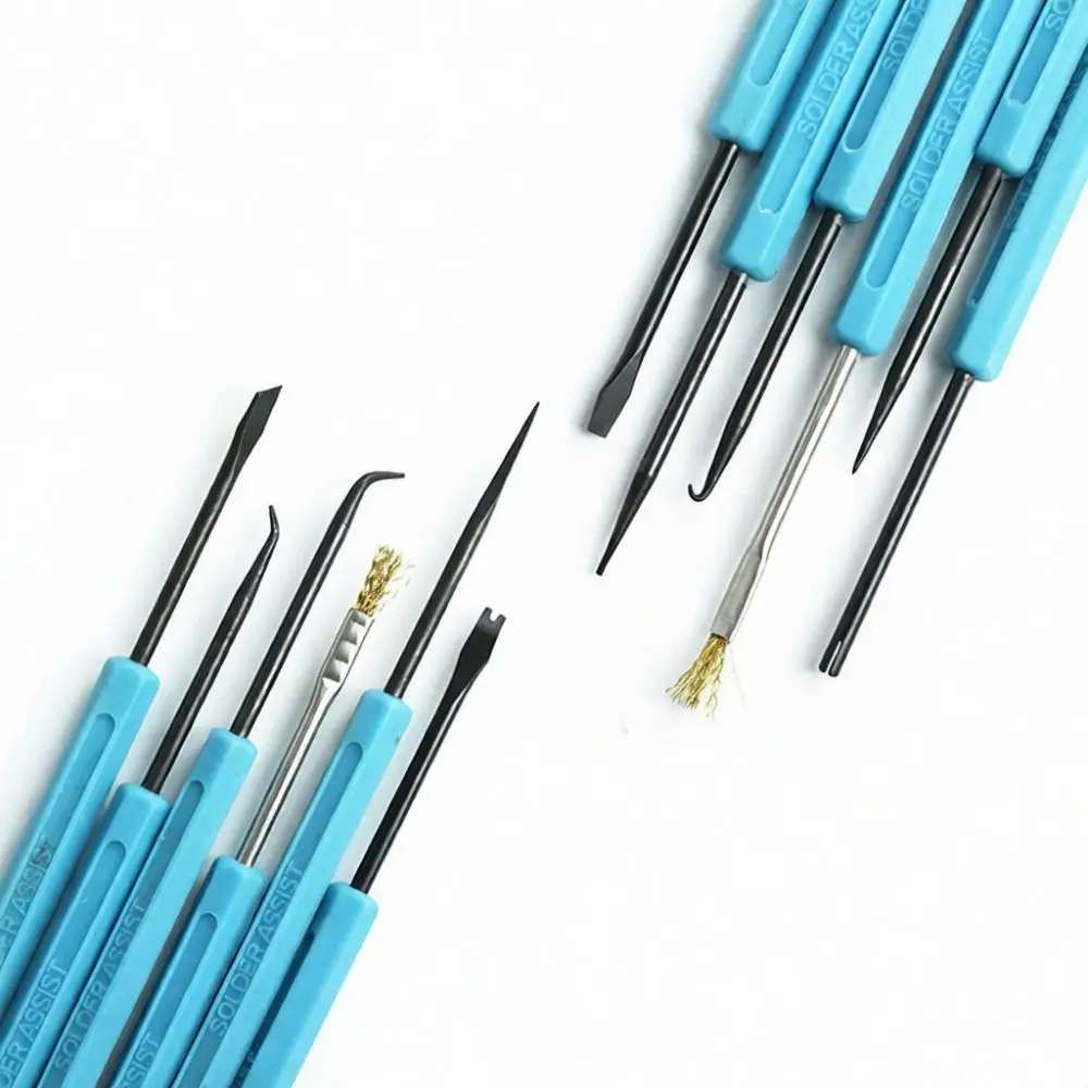 Electronic Component Welding Assist Tool Set Circuit Board Repair Manual Tools Chrome Vanadium Steel Handy Kit