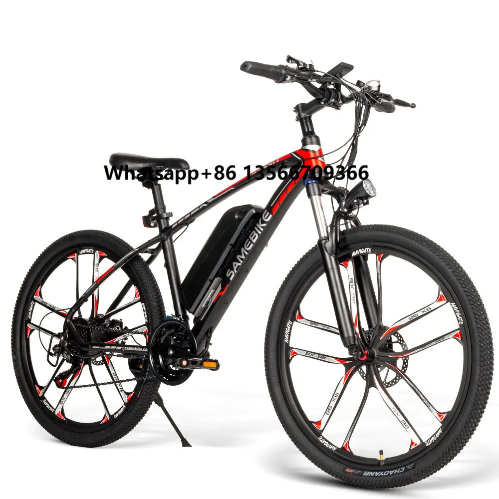 

2024 China Factory Customized SAMEBIKE 26 Inch 21S 48V 8AH 350w Electric Non-folding Mountain Ebike for Daily Comumuting