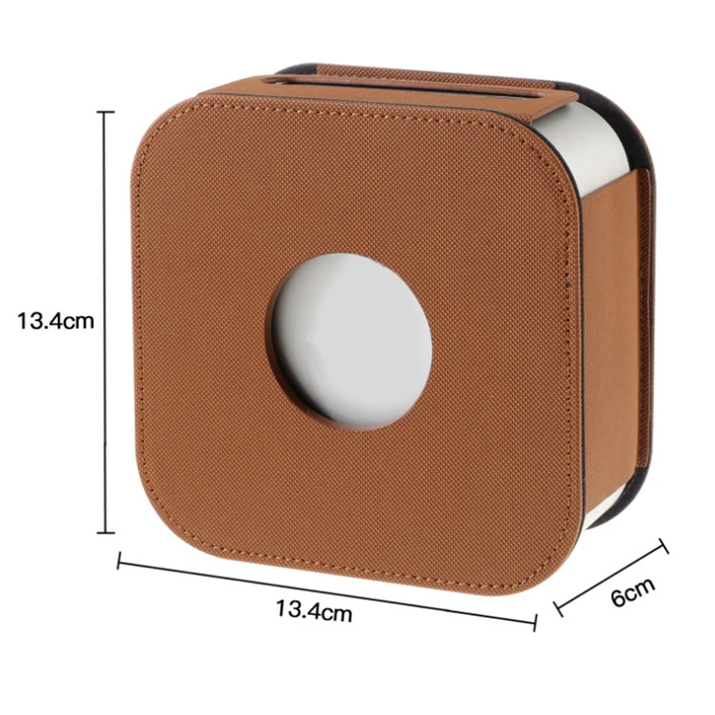 Desktop Computer Protective Case For Mac Mini M4 2024 Leather Sleeve Shockproof Storage Bag Mini PC Table Protector Cover