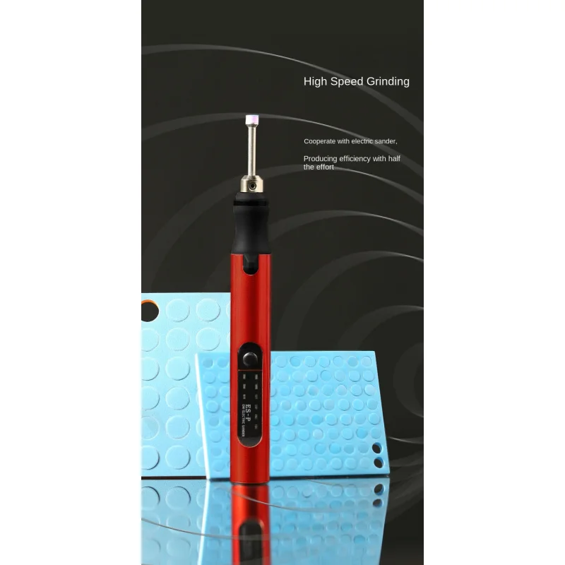 

Электрическая мини-шлифовальная машина, ручка для заточки, электроинструмент, красный/черный, соединительная заточка типа C для письменных инструментов