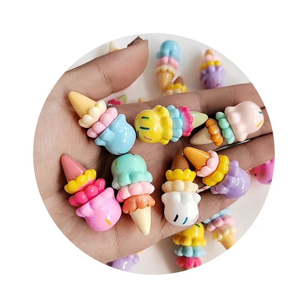 

Mini Realistic Artificial Ice Cream Cone Figurines Miniature Doll House Play Food Toys For Birthday Party Favor Gift
